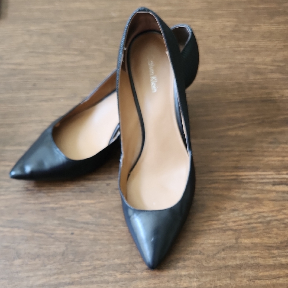 Calvin Klein Black Patna Pointed Heels